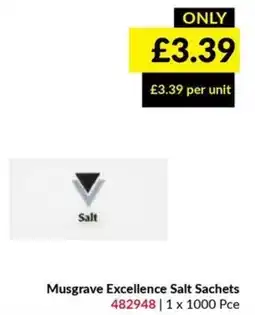 Musgrave MarketPlace Musgrave excellence salt sachets offer