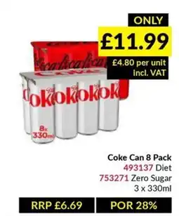 Musgrave MarketPlace Coke Can 8 Pack offer