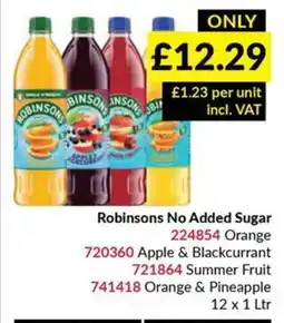Musgrave MarketPlace Robinsons no added sugar offer
