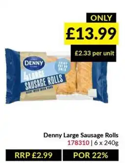 Musgrave MarketPlace Denny large sausage rolls offer