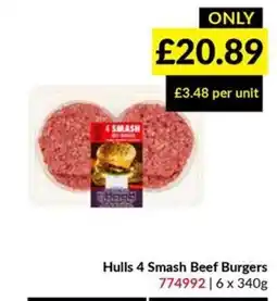 Musgrave MarketPlace Hulls 4 Smash Beef Burgers offer