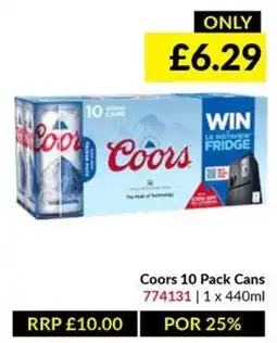 Musgrave MarketPlace Coors 10 pack cans offer