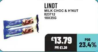 Bestway Lindt milk choc & h'nut offer
