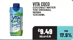 Bestway Vita Coco coconut water the original offer