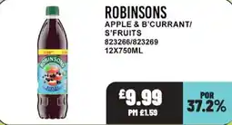 Bestway Robinsons apple & blackcurrant offer