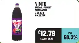 Bestway Vimto real fruit squash offer