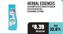 Bestway Herbal Essences shampoo/conditioner offer