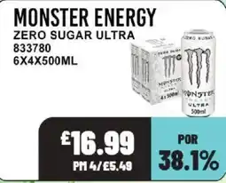 Bestway Monster energy zero sugar ultra offer