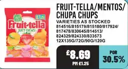 Bestway Fruit-tella juicy chews offer