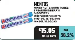 Bestway Mentos mint offer
