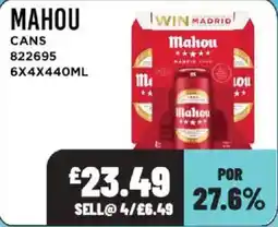 Bestway Mahou cans offer
