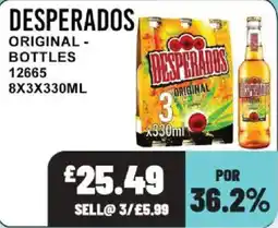 Bestway Desperados original bottles offer