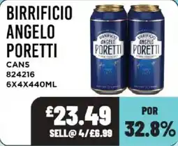Bestway Birrificio Angelo Poretti cans offer
