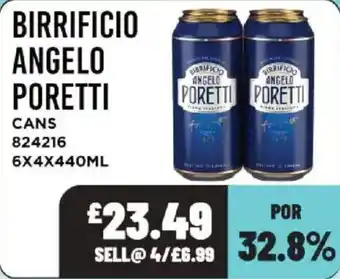 Bestway Birrificio Angelo Poretti cans offer