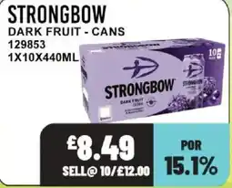 Bestway Strongbow dark fruit cider offer