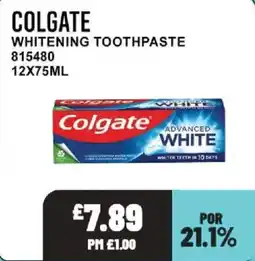 Bestway Colgate whitening toothpaste offer