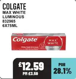 Bestway Colgate max white luminous offer