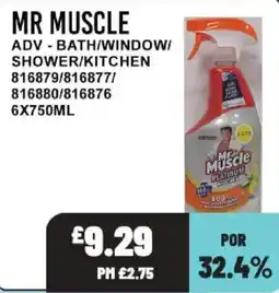 Bestway Mr Muscle adv - bath/window/shower/kitchen offer