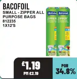 Bestway Bacofoil small zipper all purpose bags offer