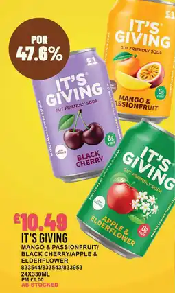 Bestway It's Giving gut friendly soda offer
