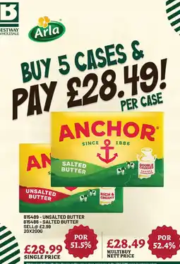Bestway Arla anchor salted butter offer