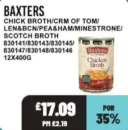 Bestway Baxters chicken broth offer