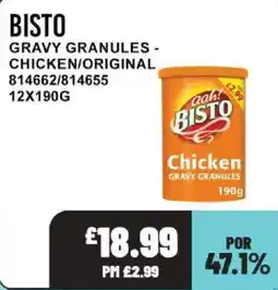 Bestway Bisto chicken gravy granules offer