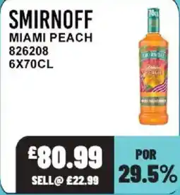 Bestway Smirnoff miami peach offer
