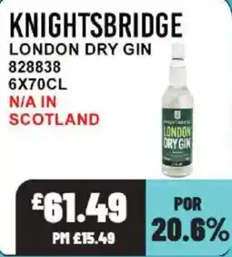 Bestway Knightsbridge london dry gin offer