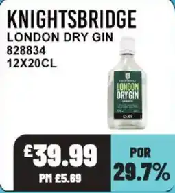 Bestway Knightsbridge london dry gin offer