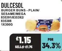 Bestway Dulcesol burger buns offer