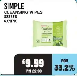 Bestway Simple cleansing wipes offer