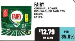 Bestway Fairy original power dishwasher tablets offer