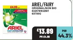 Bestway Ariel fairy original non bio offer