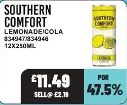 Bestway Southern comfort lemonade/cola offer