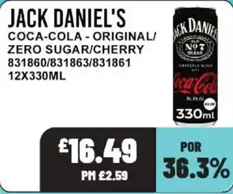 Bestway Jack Daniel's coca-cola offer