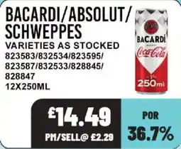 Bestway Bacardi coca cola offer