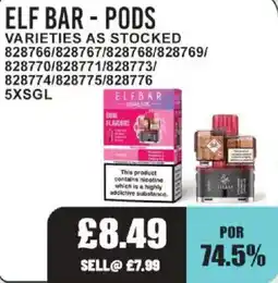 Bestway Elf bar pods offer