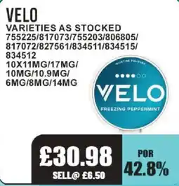 Bestway Velo freezing peppermint offer