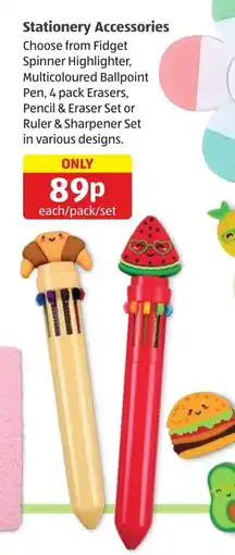 Aldi Stationery Accessories offer
