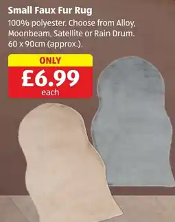 Aldi Small Faux Fur Rug offer