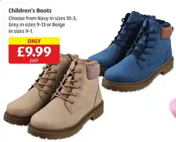Aldi Children's Boots offer