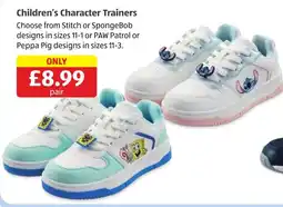 Aldi Children's Character Trainers offer