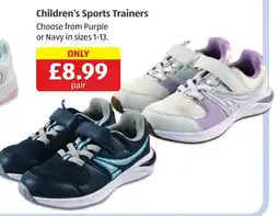 Aldi Children's Sports Trainers offer