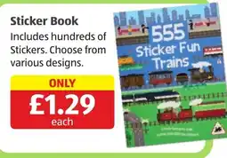 Aldi Sticker Book offer