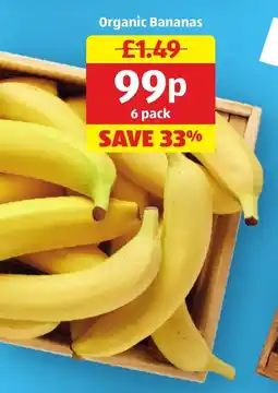 Aldi Organic Bananas offer