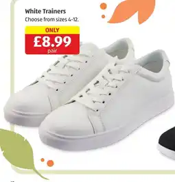 Aldi White Trainers offer
