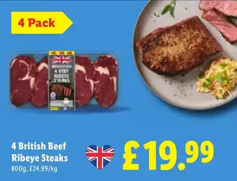 British Beef Ribeye Steaks