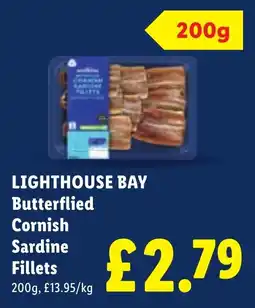 Lidl Lighthouse bay butterflied cornish sardine fillets offer