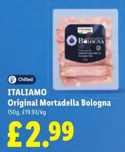 Lidl Italiamo original mortadella bologna offer